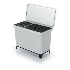 Prosperplast Odpadkový koš SYSTEMO 10 L + 23 L světle šedý