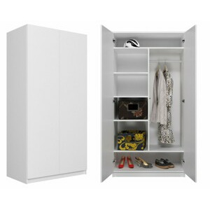 TP Living Šatní skříň Malva 90 cm bílá