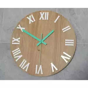 ModernClock Nástěnné hodiny Rome hnědé