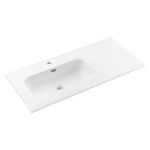 Comad Keramické zápustné umyvadlo Go 100 cm levé bílé