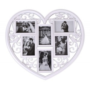 TZB Fotorámeček ve tvaru srdce Breva 10x15cm