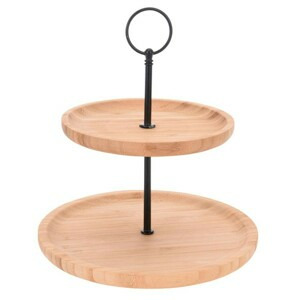 Excellent Houseware Servírovací stojan Baja hnědý