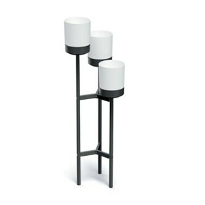 Prosperplast Stojan na květiny BLOOME 125 cm bílý/černý