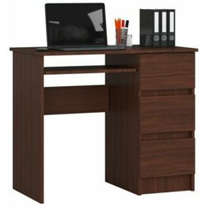 Ak furniture Psací stůl A-6 90 cm wenge pravý