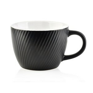 Affekdesign Hrnek SALLY LINES 480 ml černý