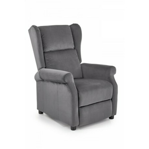 HALMAR Polohovací křeslo August II šedé