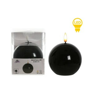 Mondex Since 1986 LED svíčka IDALIA BEAD 11 cm černá