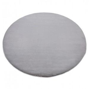 Dywany Lusczow Kulatý koberec BUNNY stříbrný, velikost kruh 100