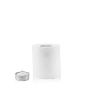 Mondex Malý svícen Rustic 12 cm bílý