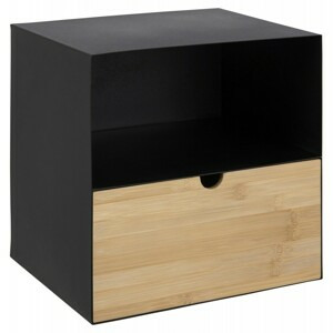 Actona Noční stolek Joliet černý/bambus