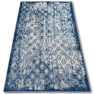 Dywany Lusczow Kusový koberec ACRYLOVY YAZZ 7006 šedý / modrý / slonová kost, velikost 133x190