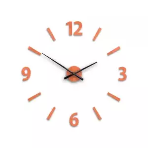 ModernClock 3D nalepovací hodiny Klaus oranžové