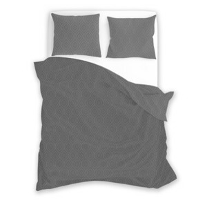 Faro Povlečení z mikrovlákna SATYN 006 160x200 cm + 2x 70x80 cm šedé