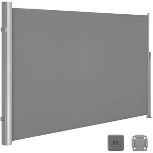 SONGMICS Boční markýza Orrine 160x400 cm tmavě šedá