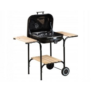 MultiGarden Velký zahradní gril s nastavitelným roštem GoodHome - 3 police