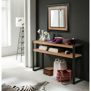 Hanah Home Konzolový stolek Dresua 140 cm borovice atlantic/antracit