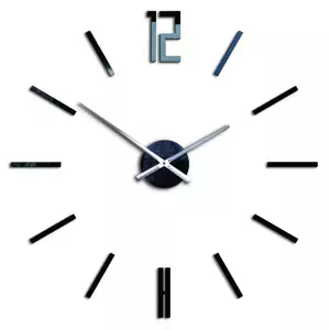 ModernClock 3D nalepovací hodiny Carlo černé