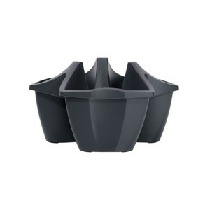 Prosperplast Květináč CROWL antracit 48 cm