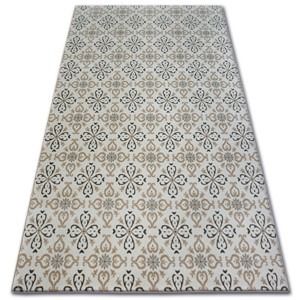 Dywany Lusczow Kusový koberec ARGENT - W4949 květiny krémový, velikost 133x190