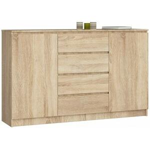 Ak furniture Komoda Tove K 160 cm dub sonoma