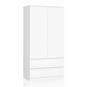 Ak furniture Šatní skříň Star 90 cm bílá