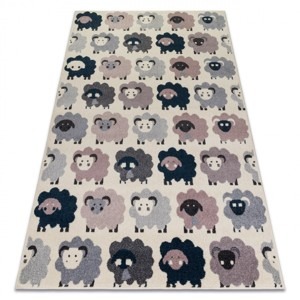Dywany Lusczow Dětský koberec Sheep krémový, velikost 160x220