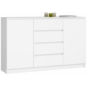 Ak furniture Komoda Tove K 160 cm bílá matná