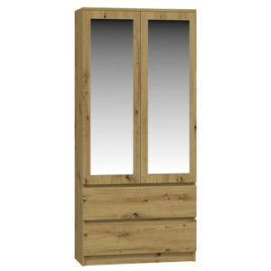 TP Living Šatní skříň se zrcadlem Soko dub artisan