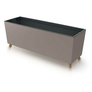 Prosperplast Truhlík s vkladem CORBI IV 77 cm mocca