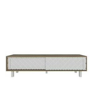 Kalune Design TV stolek ROB 180 cm bílý/dub