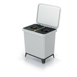 Prosperplast Odpadkový koš SYSTEMO 2x10 L světle šedý