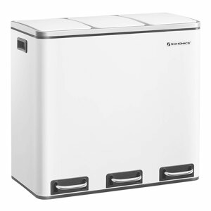 SONGMICS Odpadkový koš Lumera bílý