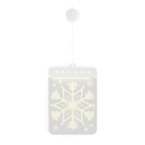 AmeliaHome LED světelná ozdoba na okno SNOWBALL bílá