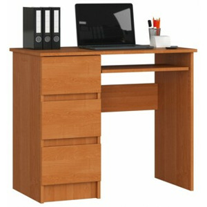 Ak furniture Psací stůl A-6 90 cm olše levý