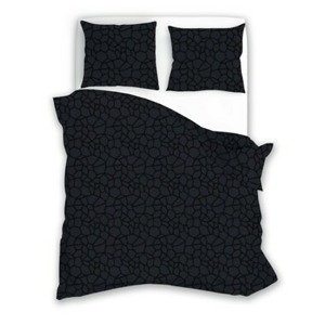 Faro Povlečení z mikrovlákna SATYN 004 160x200 cm + 2x 70x80 cm černé