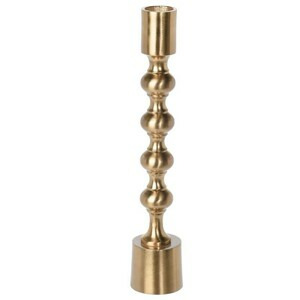 H&S Decoration Svícen Nelly 23 cm zlatý