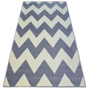 Dywany Lusczow Kusový koberec BCF BASE ZICK 3963 CIKCAK šedý, velikost 140x190