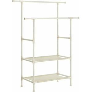 SONGMICS Dvojitý šatní věšák Lucaro 171 cm bílý