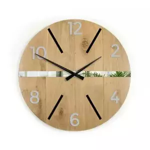 ModernClock Nástěnné hodiny Akselo hnědé