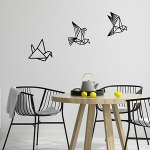 Hanah Home Nástěnná dekorace Oragami černá