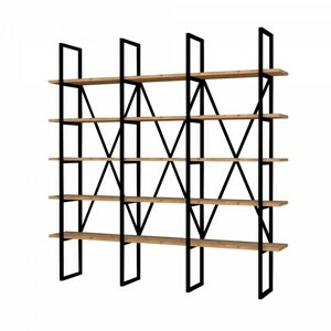 Hanah Home Knihovna Beylerbeyi 160 cm dub artisan/černá