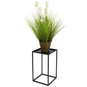 HowHomely Stojan na květiny 40 cm černý