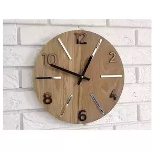 ModernClock Nástěnné hodiny Akselod hnědé