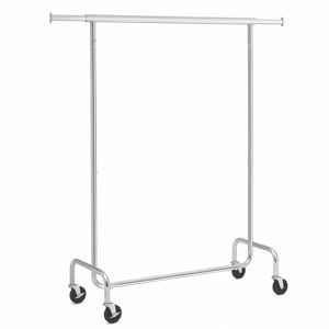 SONGMICS Stojan na oděvy Seiss stříbrný