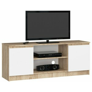 Ak furniture TV stolek Beron 140 cm sonoma/bílý