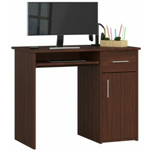 Ak furniture Volně stojící psací stůl Pin 90 cm wenge