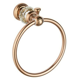 Věšák na ručníky kruhový MEXEN ESTELA růžová zlatá