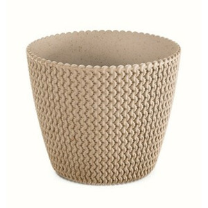 Prosperplast Květináč PLOWY ECO natural hnědá, varianta 13 cm