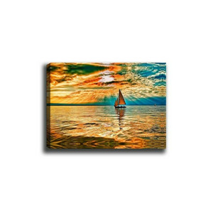 Wallity Obraz na plátně Boat trip 30x70 cm