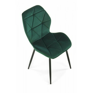 HALMAR Designová židle Noel tmavě zelená
